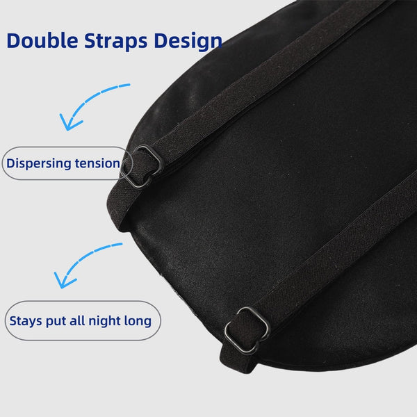 Mulberry Silk Sleep Mask With Adjustable Strap & Nose Baffle Sleep Masks