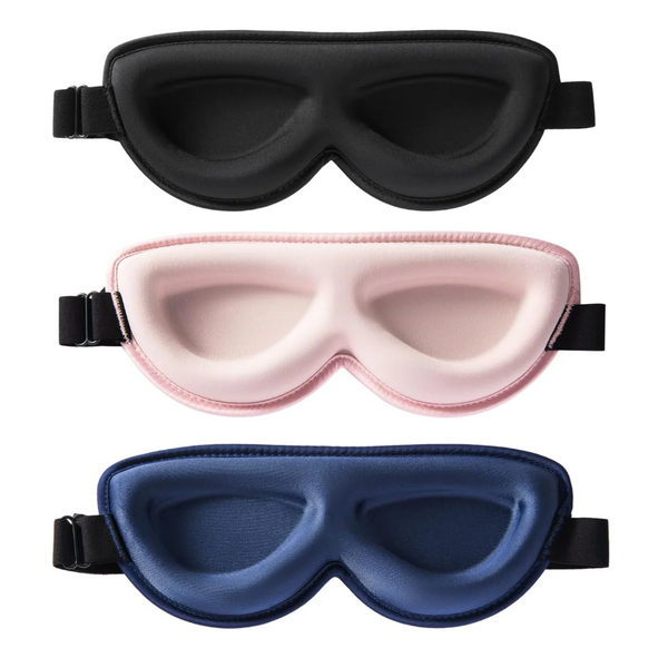 3 Pack Petite For Small Heads Contoured Cups Machine Washable Sleep Masks