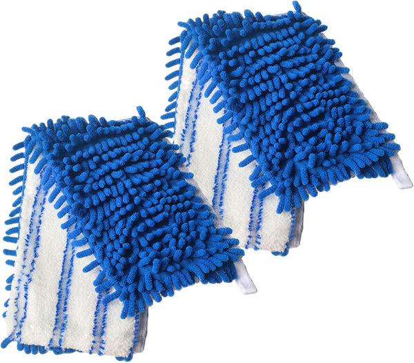 2 Pack Microfiber Mop Refills Compatible With O Cedar Dual Action Flip Resuable Replacement Heads For Dry & Wet Use Mop Pads