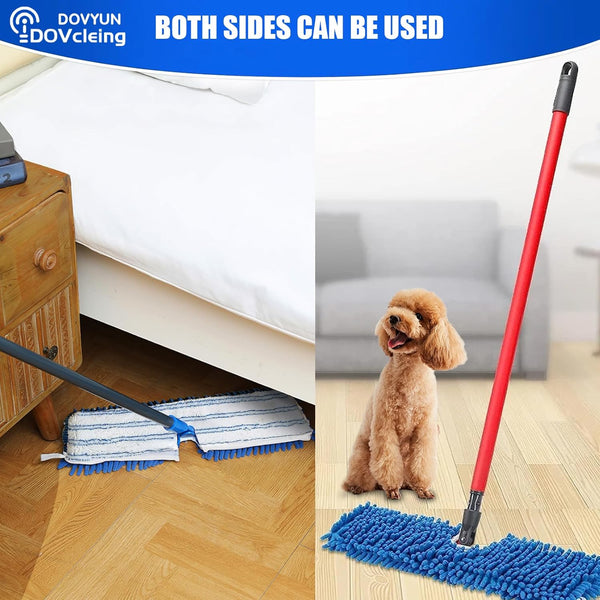 2 Pack Microfiber Mop Refills Compatible With O Cedar Dual Action Flip Resuable Replacement Heads For Dry & Wet Use Mop Pads