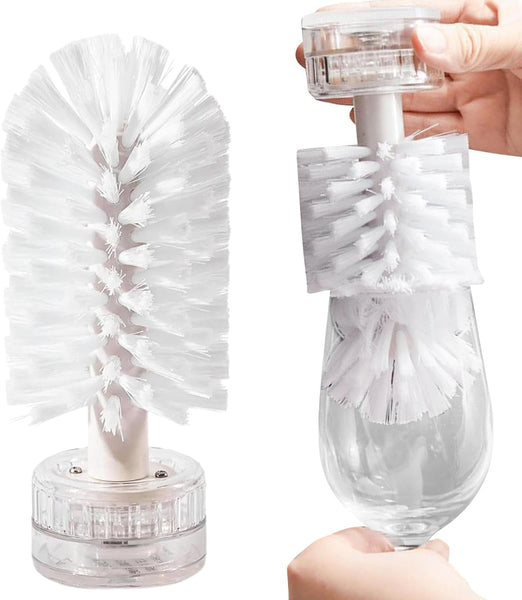 Suction Cup Bottle Brush For Glasses & Wine Cups Bottle Brushes