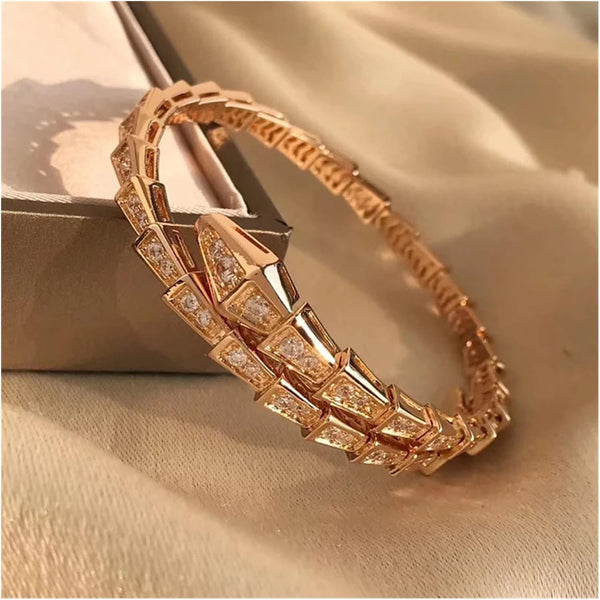 Bracelet Snake Shape Adjustable Bangle Fashion Classic Style Male Lady Couple Wedding Party Gift Ladies Jewelry Bracelets