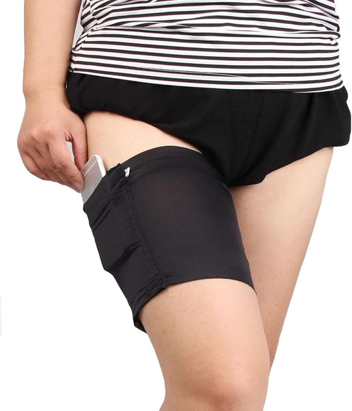 Thigh Sock Strap Anti Slip Phone And Credit Card Holder Thicken Women Garter Purse For Security Other Mobile Accessories