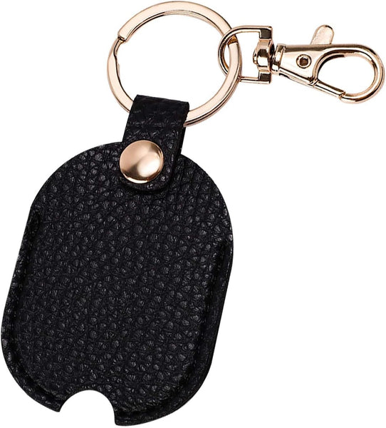 Leather Car Key Sleeve Broken Loop Replacement Pu Keychain Protector With Iron Ring Auto House Cover Keyrings