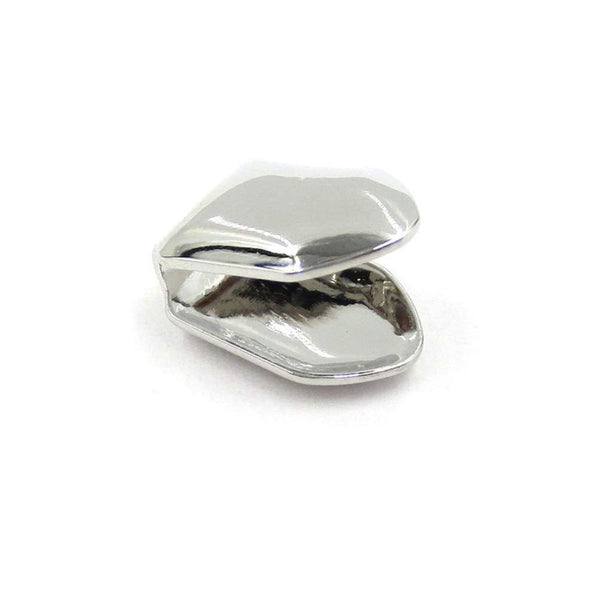 4Pcs Silver Plated Single Tooth Cap Hip Hop Grillz Decoration Body Piercing Jewellery