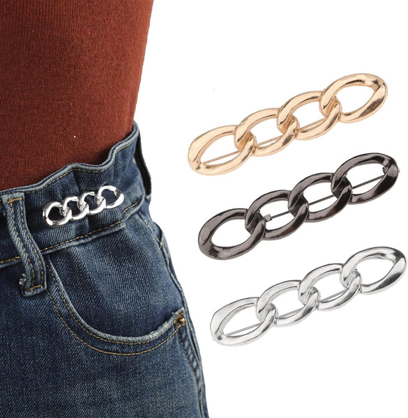 Waist Tightener Clips Adjustable Jean Fit Set 3 Women's Pants
