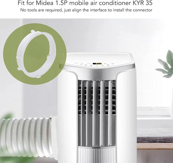 Midea 1.5P Ac Hose Connector Adjustable Abs Exhaust Duct Interface Ducting & Duct Hoses