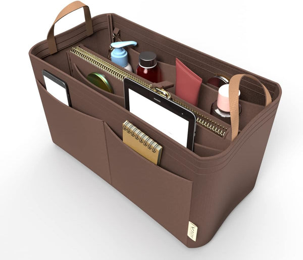 Purse Organizer Insert Handbag Tote Felt Bag Shaper Fit Neverfull Speedy Graceful Mm Gm Medium Brown Handbag Accessories