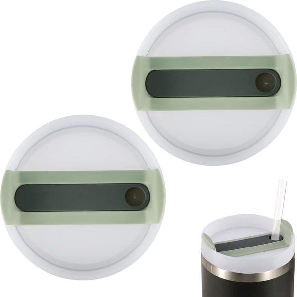 2 Green Tumbler Lids For Stanley Adventure Quencher 40Oz Water Bottles & Vacuum Flasks