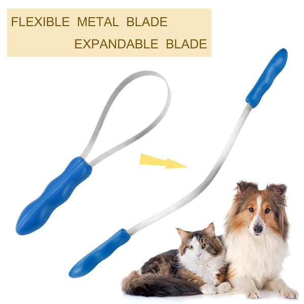 Dual Sided Dog Shedding Blade Brush Stainless Steel Grooming Tool Dog Grooming