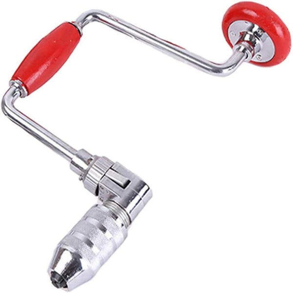 Manual Hand Crank Drill With 4 Jaw Chuck For Woodworking Other Hand Tools