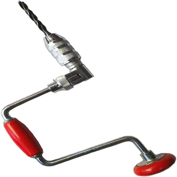 Manual Hand Crank Drill With 4 Jaw Chuck For Woodworking Other Hand Tools