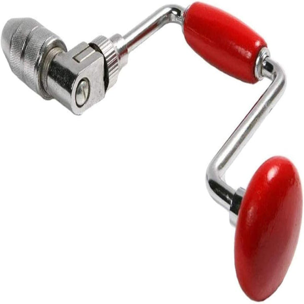 Manual Hand Crank Drill With 4 Jaw Chuck For Woodworking Other Hand Tools