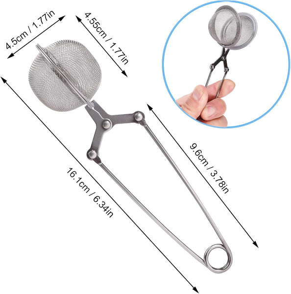 Tea Strainers For Loose 4 Pack Infuser With Handle Fine Mesh Ball Filter Diffusers Steeper Leaf Spices Seasonings Tea Infusers
