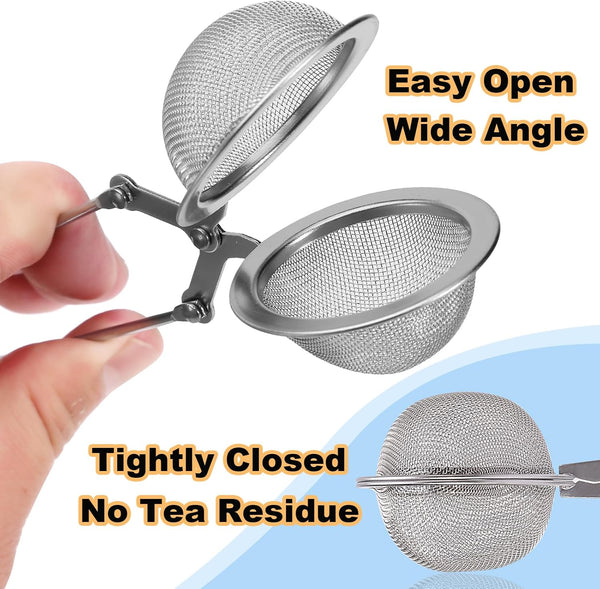 Tea Strainers For Loose 4 Pack Infuser With Handle Fine Mesh Ball Filter Diffusers Steeper Leaf Spices Seasonings Tea Infusers