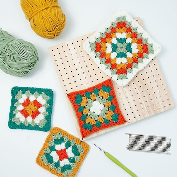 Crochet Blocking Board With Pins For Knitting & Crocheting Knitting Looms
