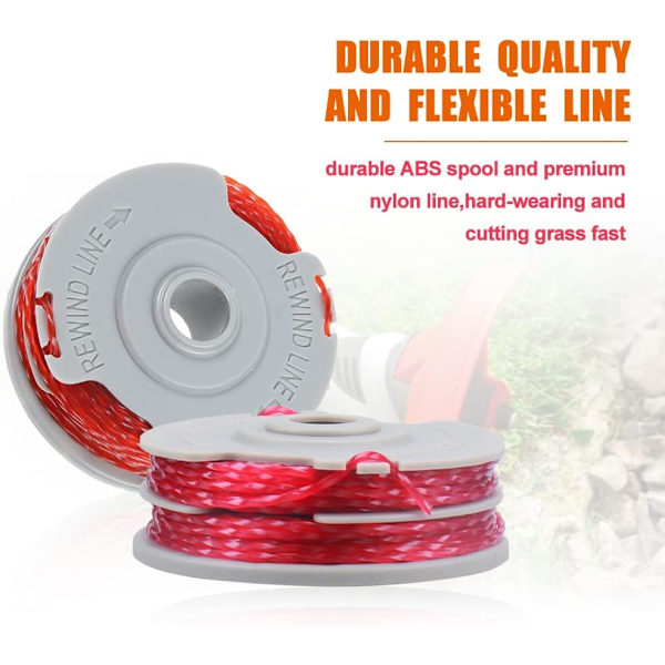 4 Pack String Trimmer Line Spool For Flymo Fly021 36Ft/1.5Mm Replacement String Trimmer Parts