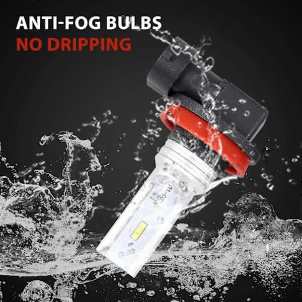 H8 H11 H16 Led Fog Csp Y11 Cool White 6500K 2 Pack Light Bulbs