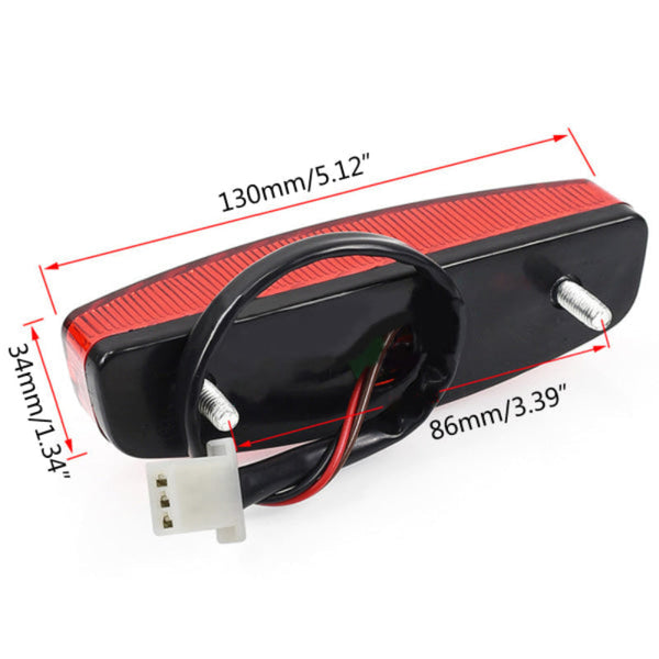 Motorcycle Led Tail Light 12V Red For Atv Off Road Tail Lights