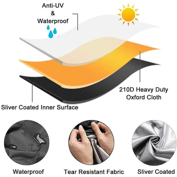 Waterproof 210D Oxford Patio Heater Cover Windproof Outdoor Protection Patio Heaters