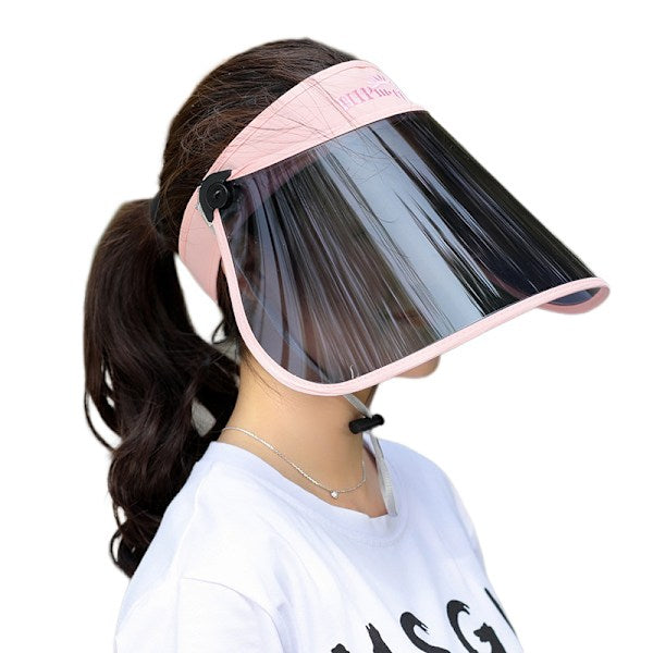 Visor Hat With Hd Polarized Lenses Uv Protection Adjustable Sweatband For Outdoor Golf Beach Pink Hats