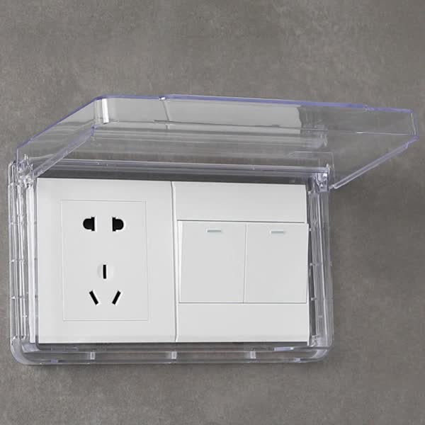 Switch Protective Cover Socket Waterproof Box Transparent Electrical Sockets