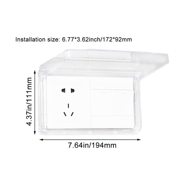 Switch Protective Cover Socket Waterproof Box Transparent Electrical Sockets
