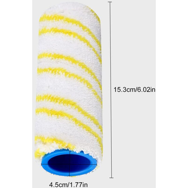 Replacement Rolls For Karcher Fc7 Fc5 Fc3d (Yellow) (4) Vacuum Cleaner Parts