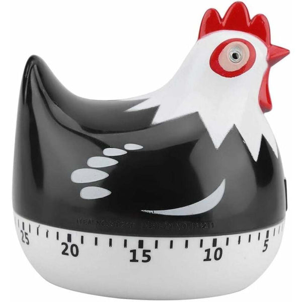 Kitchen Timer Chicken Design Manual Cooking Clock Abs Black Compatible With Braun Timers