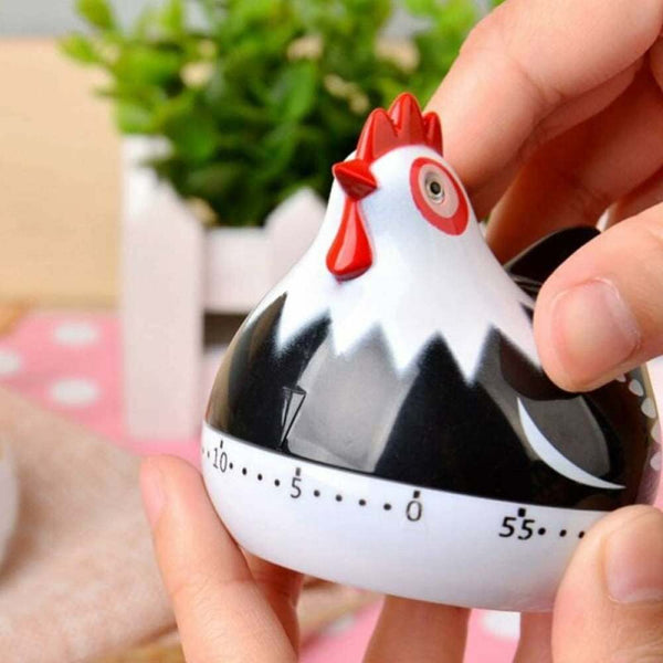 Kitchen Timer Chicken Design Manual Cooking Clock Abs Black Compatible With Braun Timers
