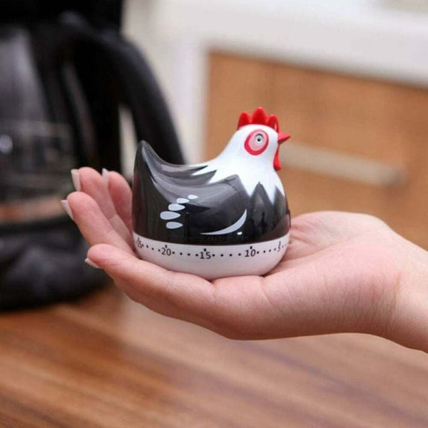 Kitchen Timer Chicken Design Manual Cooking Clock Abs Black Compatible With Braun Timers