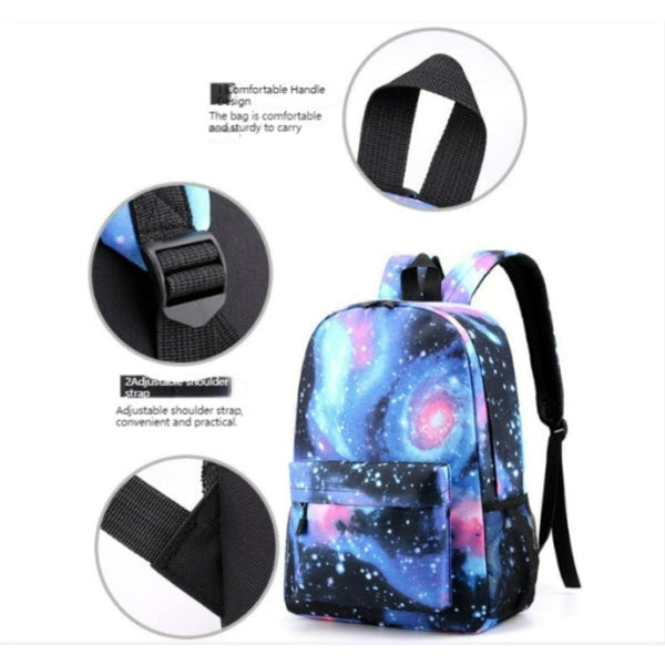 Cristiano Ronaldo 3 Piece Youth Backpack Set Black Backpacks