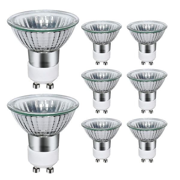 8 Pack Gu10 Halogen Bulbs 35W 220V Warm White 2800K Light Bulbs