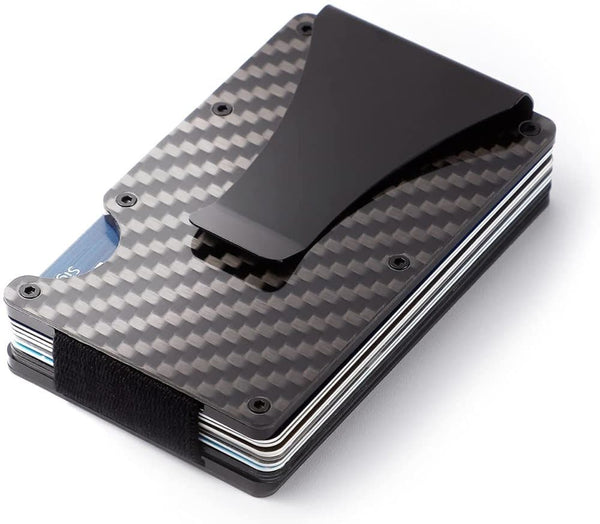 Best Selling Product!!! Carbon Fiber Rfid Card Holder Black Christmas Gift Business Card Holders