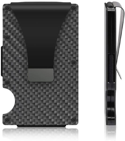 Best Selling Product!!! Carbon Fiber Rfid Card Holder Black Christmas Gift Business Card Holders