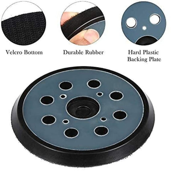 125Mm Sanding Pad With 8 Dust Holes For Random Orbital Sanders