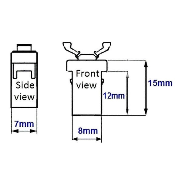 4Pcs/Set Replacement Car Sunglasses Holder Upper Console Latch For Most Trash Fk Other Car Interior