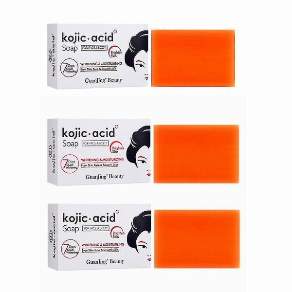 1 3 Pcs Kojic San Skin Lightening Acid Soap 3Pcs Body Soaps