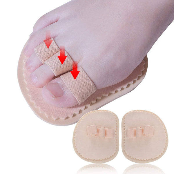 Toe Splint And Straightener Adjustable Loops Hammer Correctors Brace With Slip On Cushion Metatarsal Pads For Claw Curled Crooked Toes Support Guard P