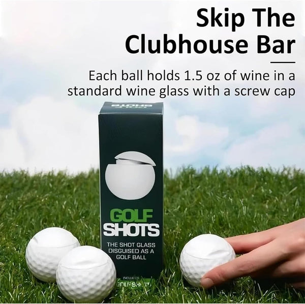 Golf Shots Ball Shaped Glass Glasses1.5Oz Cool Glassfor Enthusiasts Novelty (9Pcs) tail & Liquor Glasses