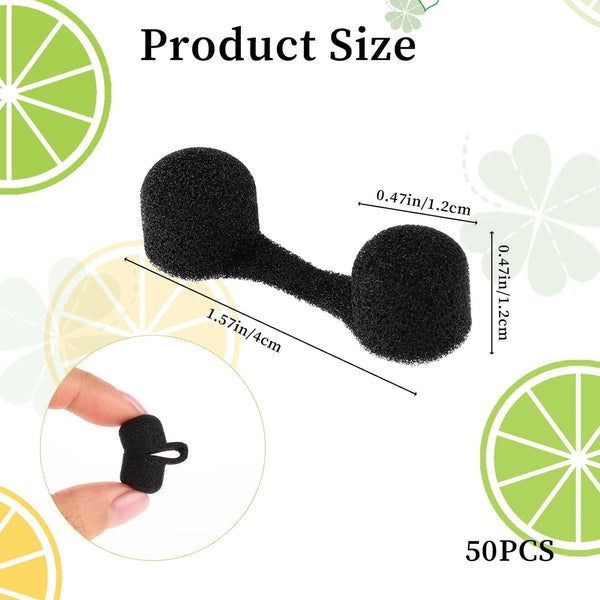50Pcs Black Nose Plugs For Dust Protection & Spray Tanning Other Health Care