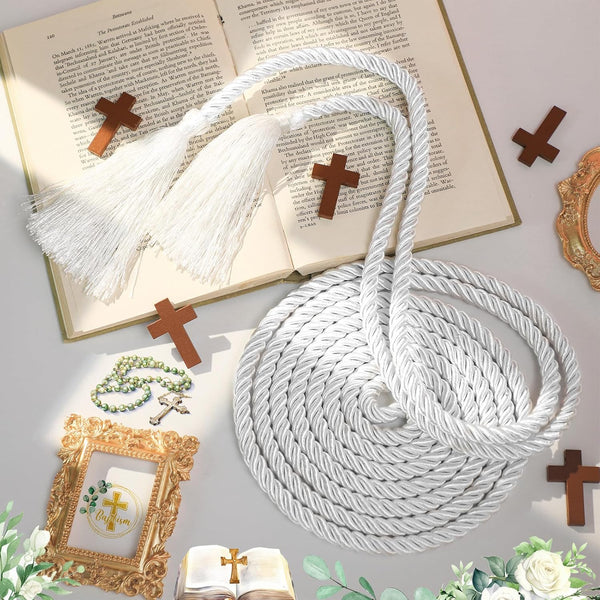 153 Inch Cincture Clergy Rope With Tassels Monks Religious Rites Celebrating Masses Alba Robes Vestments Ceremonial Decor Of Christian Denominations F
