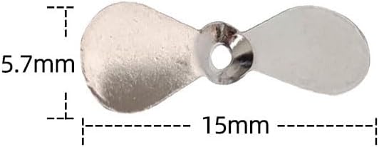 Pack Of 100 Large Topwater Propeller Blades Spin Custom Surface Wooden Lure Parts Baits & Lures