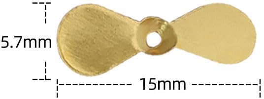 Pack Of 100 Large Topwater Propeller Blades Spin Custom Surface Wooden Lure Parts Baits & Lures
