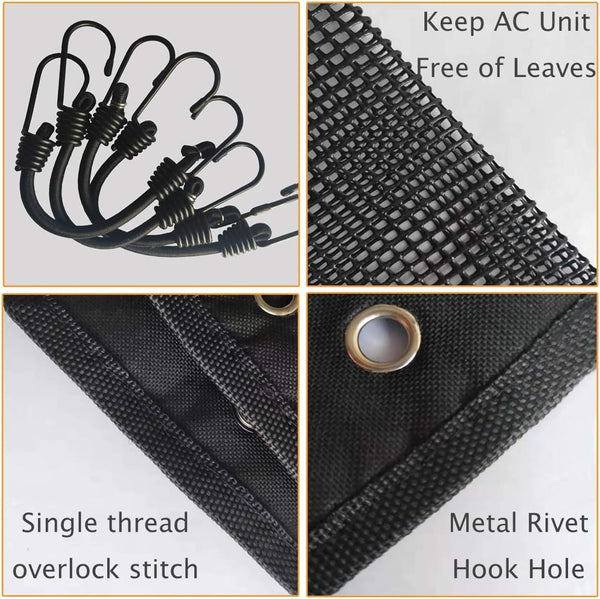 Ac Unit Cover Conditioner Summer Top Air Leaf Guard For Outside Units (Mesh 28"A28") Portable Air Conditioners