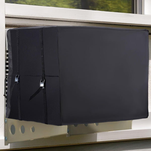 Waterproof Outdoor Window Air Conditioner Cover 3 Layer Insulation Black 27.5" X 22.5" 18.5" Portable Air Conditioners