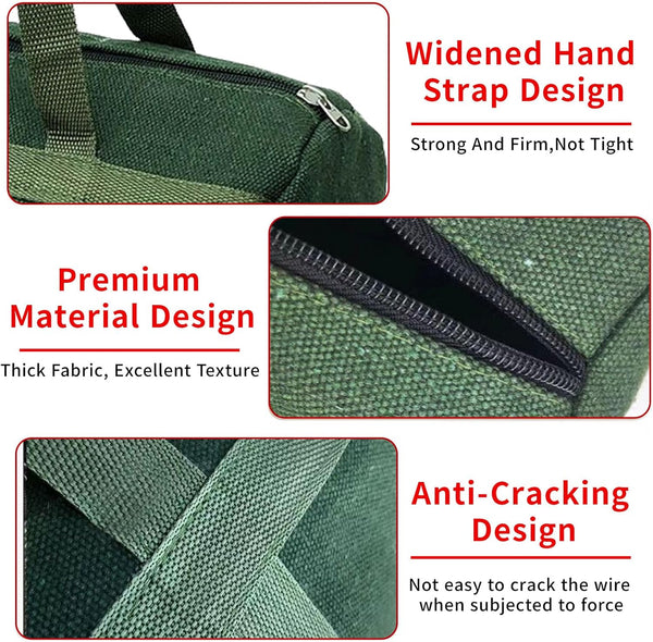 Grill Accessory Storage Bag 24" Extra Thick Canvas Utensil Double Zipper Tool Bbq Carry For Camping Hiking Barbecue Barbecues Grills & Smokers