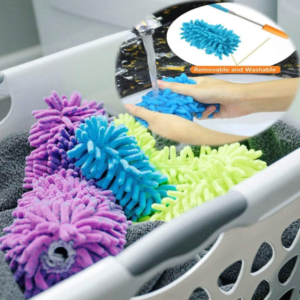 Washable For Cleaning Phoenixes Feather Extendable Dusting Wand 11Inches 30 Wet Or Dry Use (5 Pcs) Dusters
