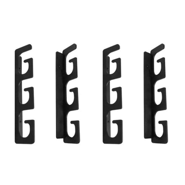 Fishing Rod Holders Set Of 6 Black Acrylic Garage Storage Rod Rests & Holders