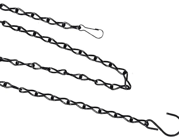 3 Pack Hanging Chain Set Replacement Metal Basket Chains Garden Flower Pot Plant Hanger With Clips And Hooks For Bird Feeder Baskets Pots Window Boxes